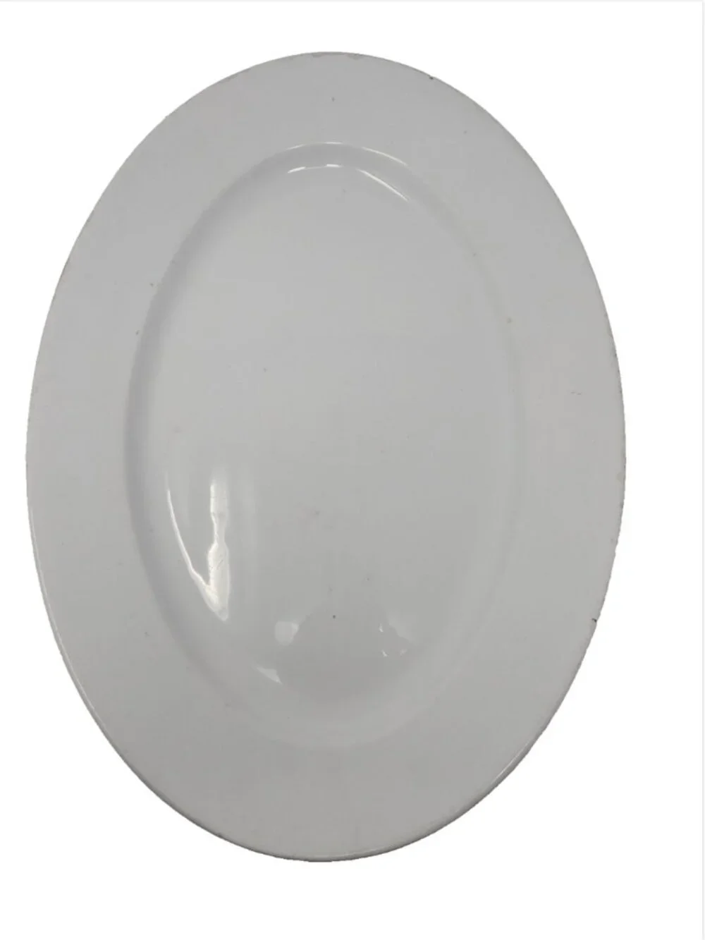 Antique 19th c 1850 Victorian White Ironstone Oval Serving Platter T&R Boote 17